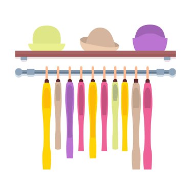 Soyut Bayan mağaza renkli vektör çizim