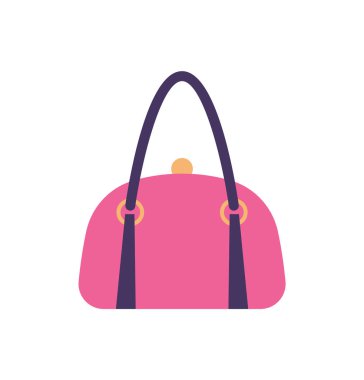 Kadınlar Pink deri el çantası arka kolu ve Klipler