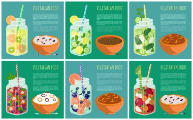 Vejetaryen gıda detoks diyet yenilemek ile kümesi