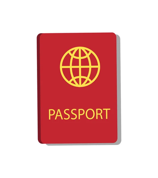 Pasaporte Documento personal Vector Ilustración — Archivo Imágenes Vectoriales