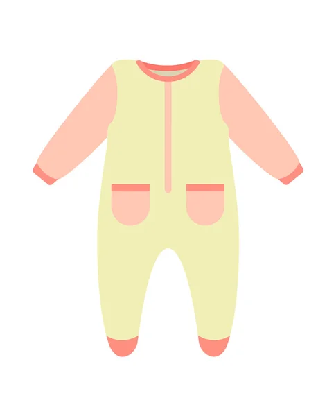 Baby kläder Bodysuit affisch vektorillustration — Stock vektor