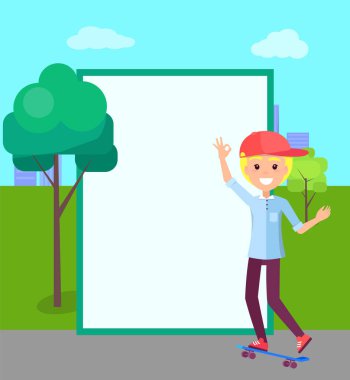 Patenci ve doldurma formu, ağaçlar vektör çizim