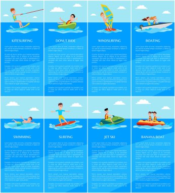 Yüzme ve botla, Jet Ski ve muz Boat