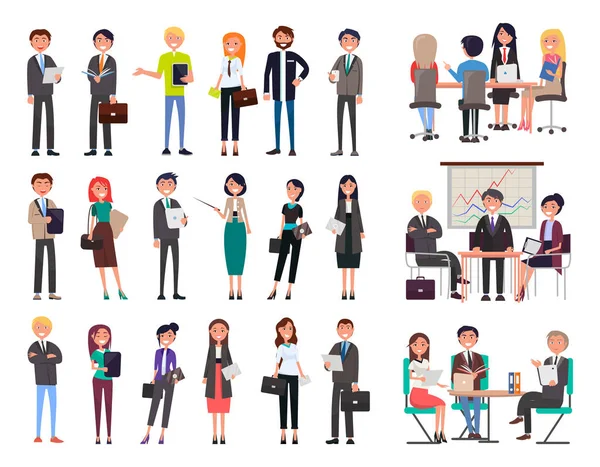 Collection Business People Illustration vectorielle — Image vectorielle