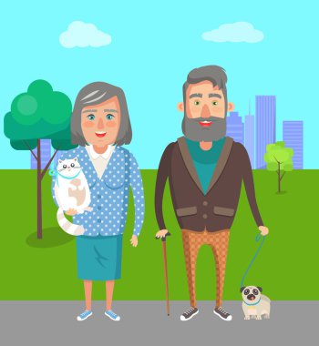 Dedesi favori Petscat köpek Büyükbaba Büyükanne