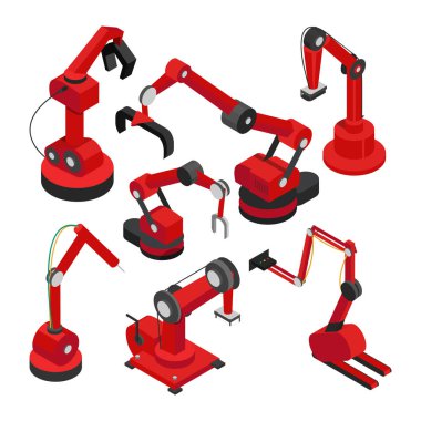 Elektronik makine kümesi, vektör çizim