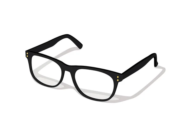 Icono de gafas modernas aislado sobre fondo blanco — Archivo Imágenes Vectoriales