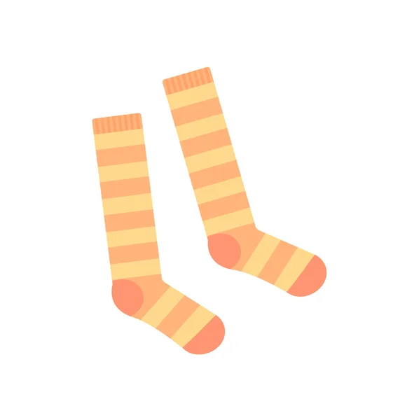 Socks for Girls Baby Clothes Vector Illustration - Stok Vektor