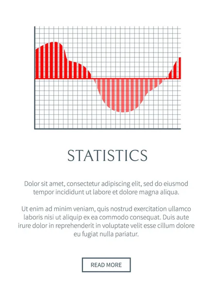 Page Statistiques Exemple de texte Illustration vectorielle — Image vectorielle