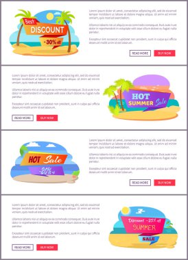 Sıcak yaz satış Web sayfaları örnek metin içeren ayarla
