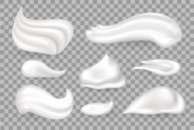 Krem mus vektör çizim şeffaf ayarla