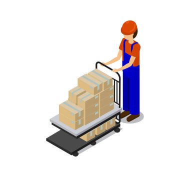 Yangın önleyici donatım ürünleri taşıyan adam