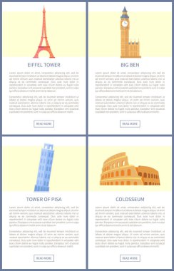 Popüler Avrupa mimari konumlar Set