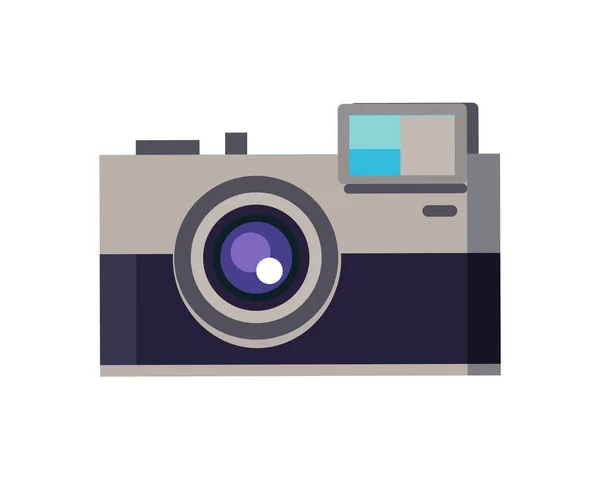 Câmera dispositivo fotografia ilustração vetorial —  Vetores de Stock
