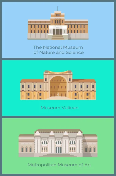 Σύνολο εθνικών μουσείων της φύσης και της επιστήμης του Βατικανού — Διανυσματικό Αρχείο