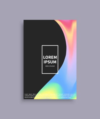 Broşür Mockup yedek çerçeve metin, gerçekçi tasarım