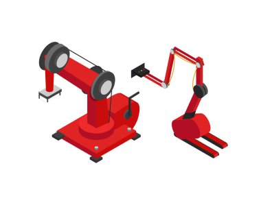 Fabrika cihazlar ve ekipmanları vektör çizim