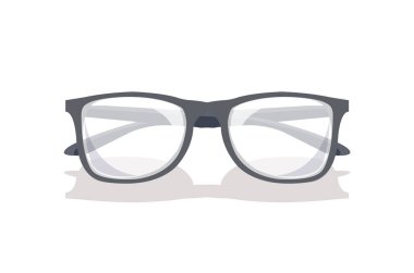 Beyaz arka plan üzerinde izole gözlük Mockup simgesi