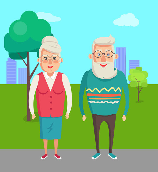 Бабушка и дедушка пара, пожилые люди
