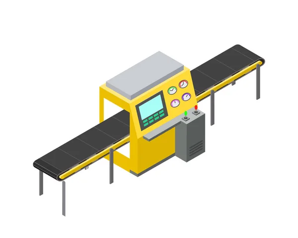 Bildschirm und Mechanisierung, Vektorillustration — Stockvektor