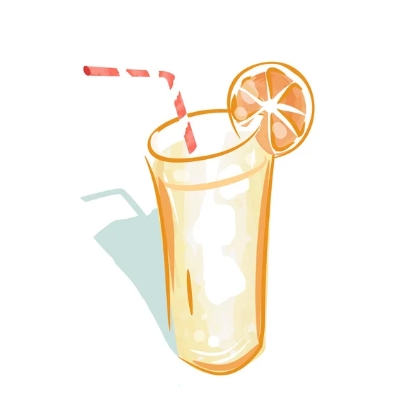 Erfrischendes Getränk realistischen Stil Logo-Vektor — Stockvektor