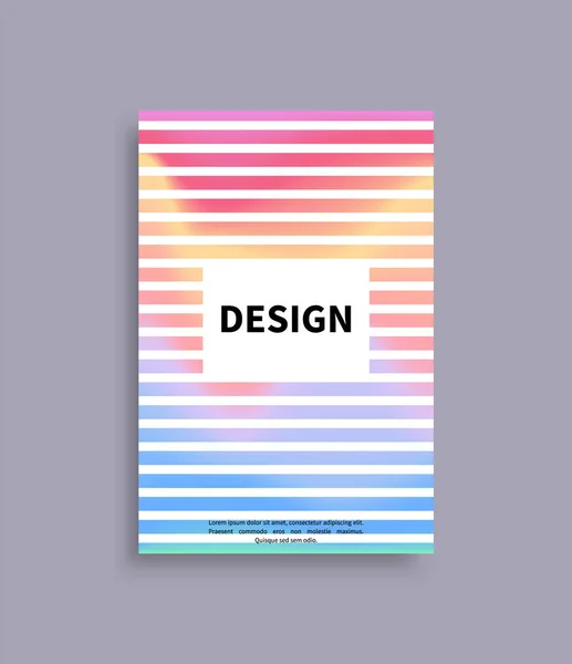 Дизайн-брошюра-макет с рамкой для текста — стоковый вектор