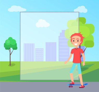 Kaykaycı eğitim yeşil yaz bahar Parkı