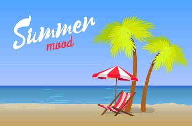 Yaz ruh hali, güzel Sandy Beach yaz adlı