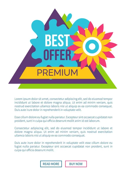 Premium Migliore offerta pubblicità Adesivo Triangolo — Vettoriale Stock