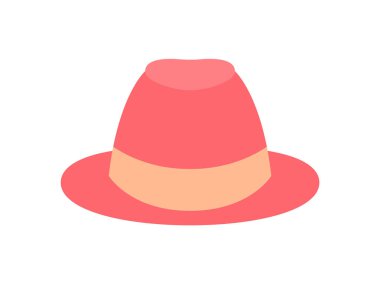 Güzel Bayan şapka vektör illüstrasyon izole