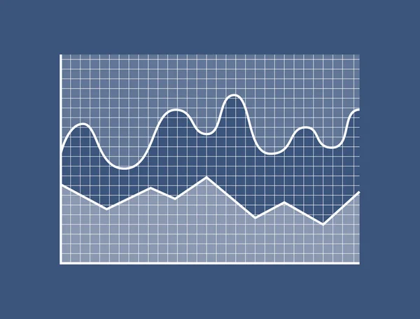 Gráfico de dados de negócios Poster Vector Ilustração — Vetor de Stock