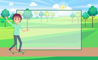 Buz pateni ve Form doldurma, illüstrasyon vektör