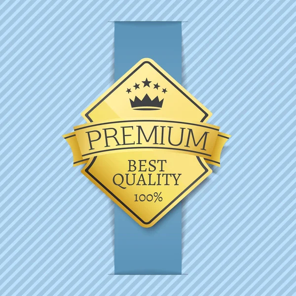 Premium Najlepsza jakość etykieta ilustracja wektorowa — Wektor stockowy