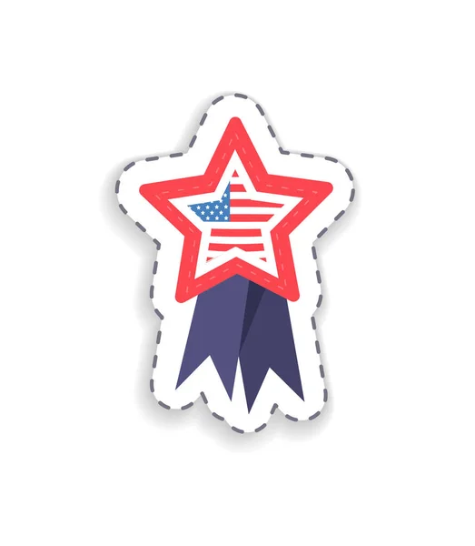 Flaga umieszczone w kształt gwiazdy ilustracja wektorowa — Wektor stockowy