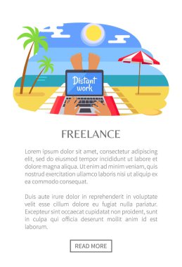 Serbest Web sayfası ve metin vektör çizim