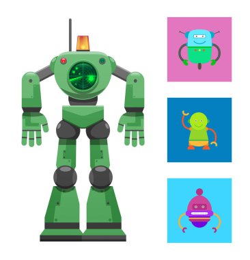 Robot Radar koleksiyonu vektör çizim ile