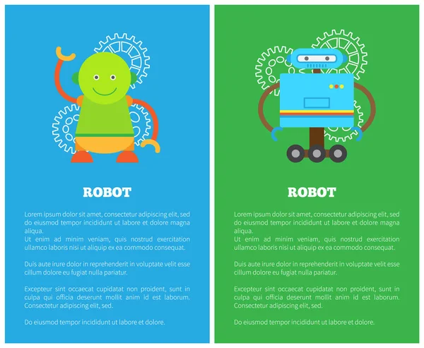Robot gülümseme koleksiyonu vektör çizim ile