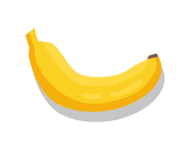 Muz, lezzetli meyve kroki, izole vektör simge