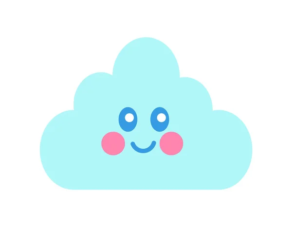 Princess Party Cloud dan Smile Vector Illustration - Stok Vektor