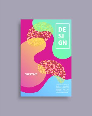 Tasarlamak yaratıcı kapak metni vektör