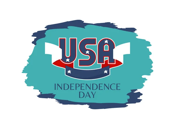 USA självständighetsdagen färgglada vektorillustration — Stock vektor