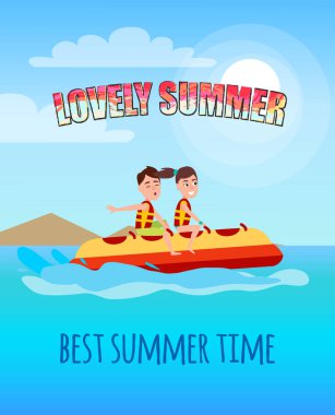 Güzel yaz en iyi yaz insanlar Banana Boat