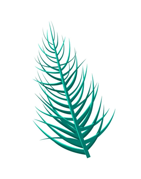 Illustration vectorielle des feuilles tropicales de Dypsis Lutescens — Image vectorielle