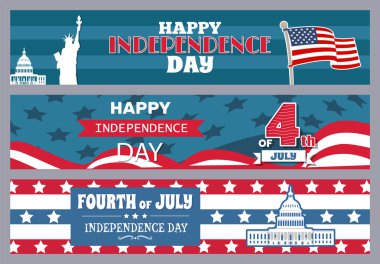 Mutlu bağımsızlık günü Stpires vektör çizim