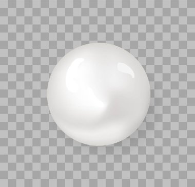 Yuvarlak krem damla simgesi, kozmetik ürün sağlık