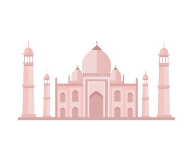 Ünlü lüks Taj Mahal bina kuleli