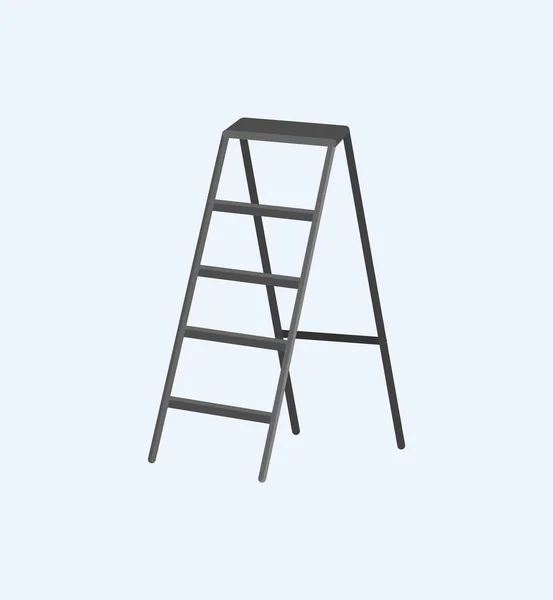 Aluminum Stepladder Self-Supporting Object Vector — Stock Vector
