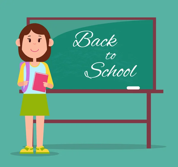 Bright Back to School Poster, Ilustração vetorial —  Vetores de Stock