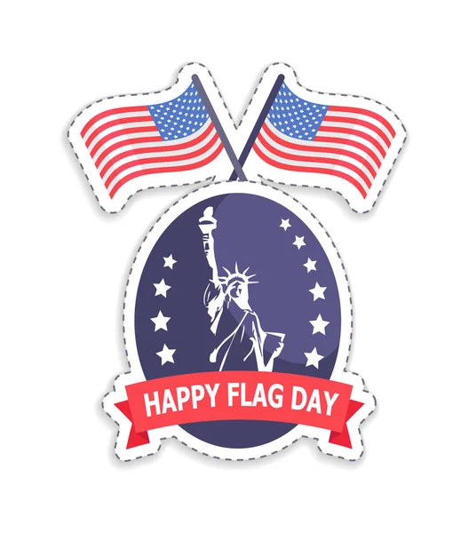 Glad Flaggans dag Old Glory, vektorillustration — Stock vektor