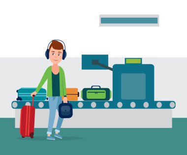 Genç geçen denetim, vektör çizim